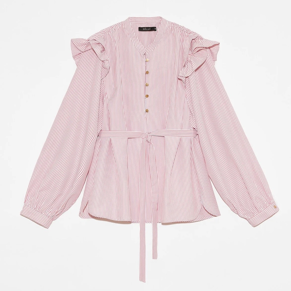 DÈLUC FRIEDRICH BLOUSE in Blush size Large